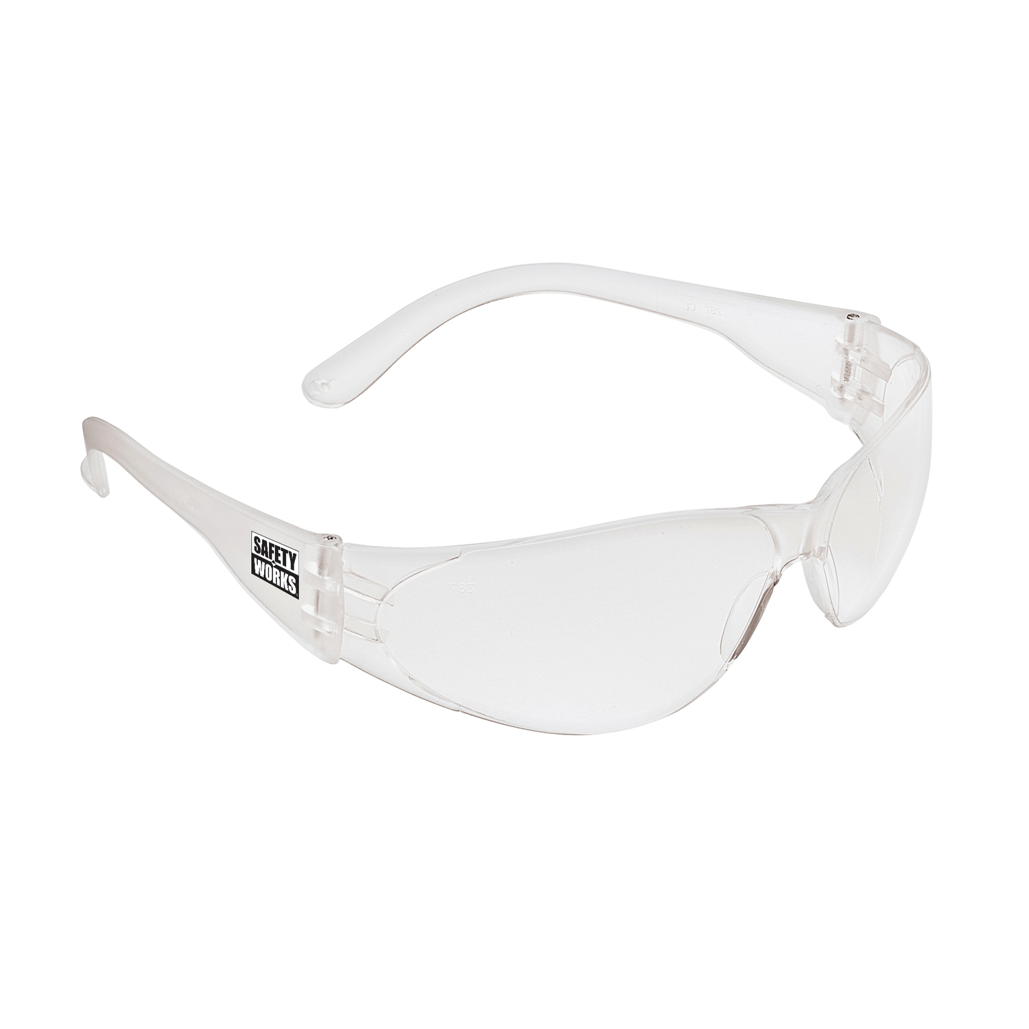 Safety Works Checklite Safety Glasses Clear Lens Clear Frame 1 pc