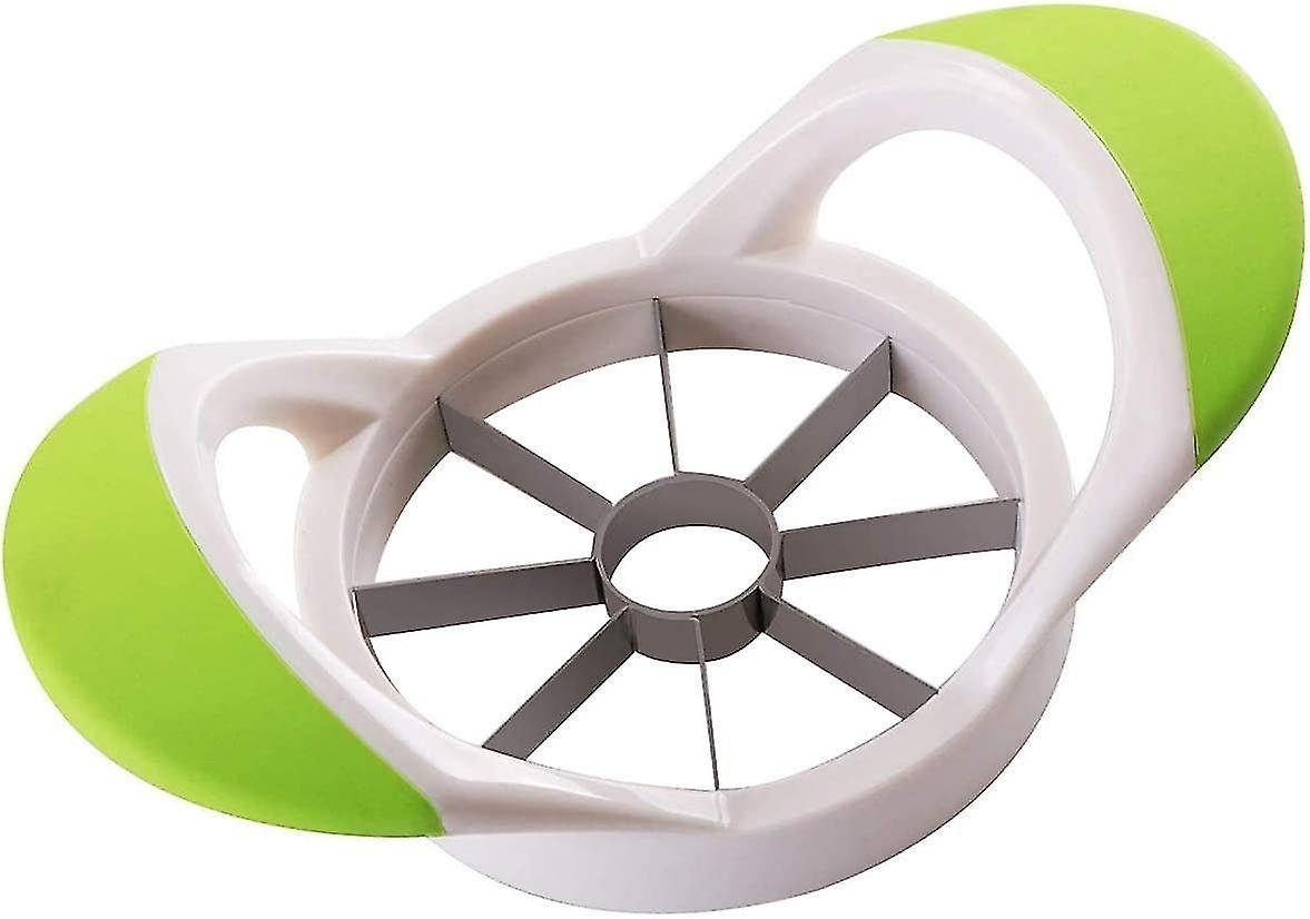 Apple Slicer， Easy Grip Apple Slicer Cutter  Corer， 8 Stainless Steel Blades Apple Cutter， Green Handle Apple Cutter And Corer， Apple Corer And Slice