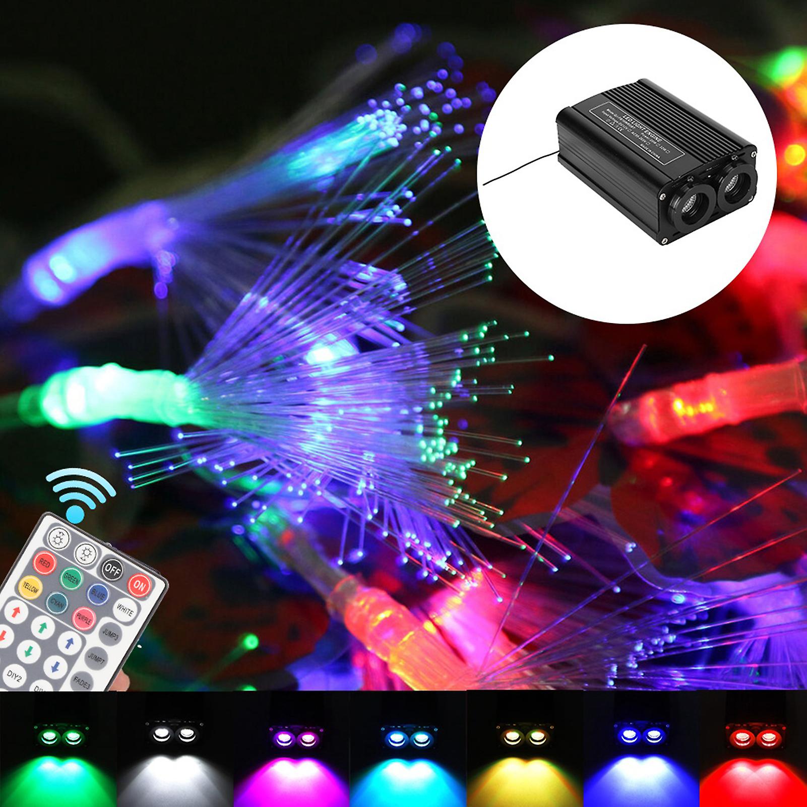 32W RGB LED Twinkle LED Fiber Optic Star Ceiling Kit Lights With 28 Keys Remote Controller UK Plug 85?265V