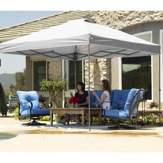 CROWN SHADES 10 ft. x 10 ft. White Instant Pop Up Canopy with Carry Bag 10x10WHITE