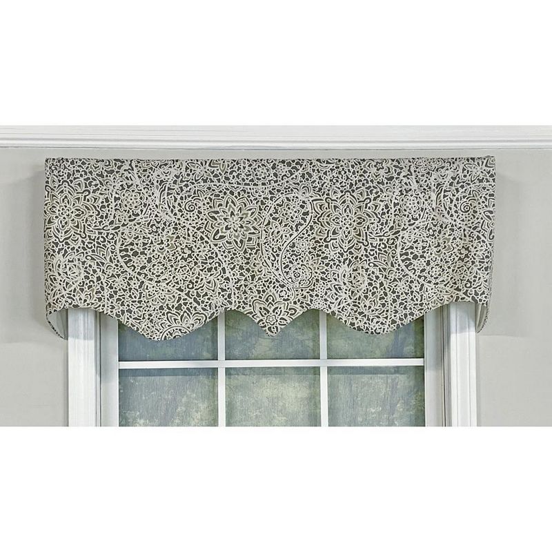 RLF Home Stella Paisley Regal Valance Rod Pocket