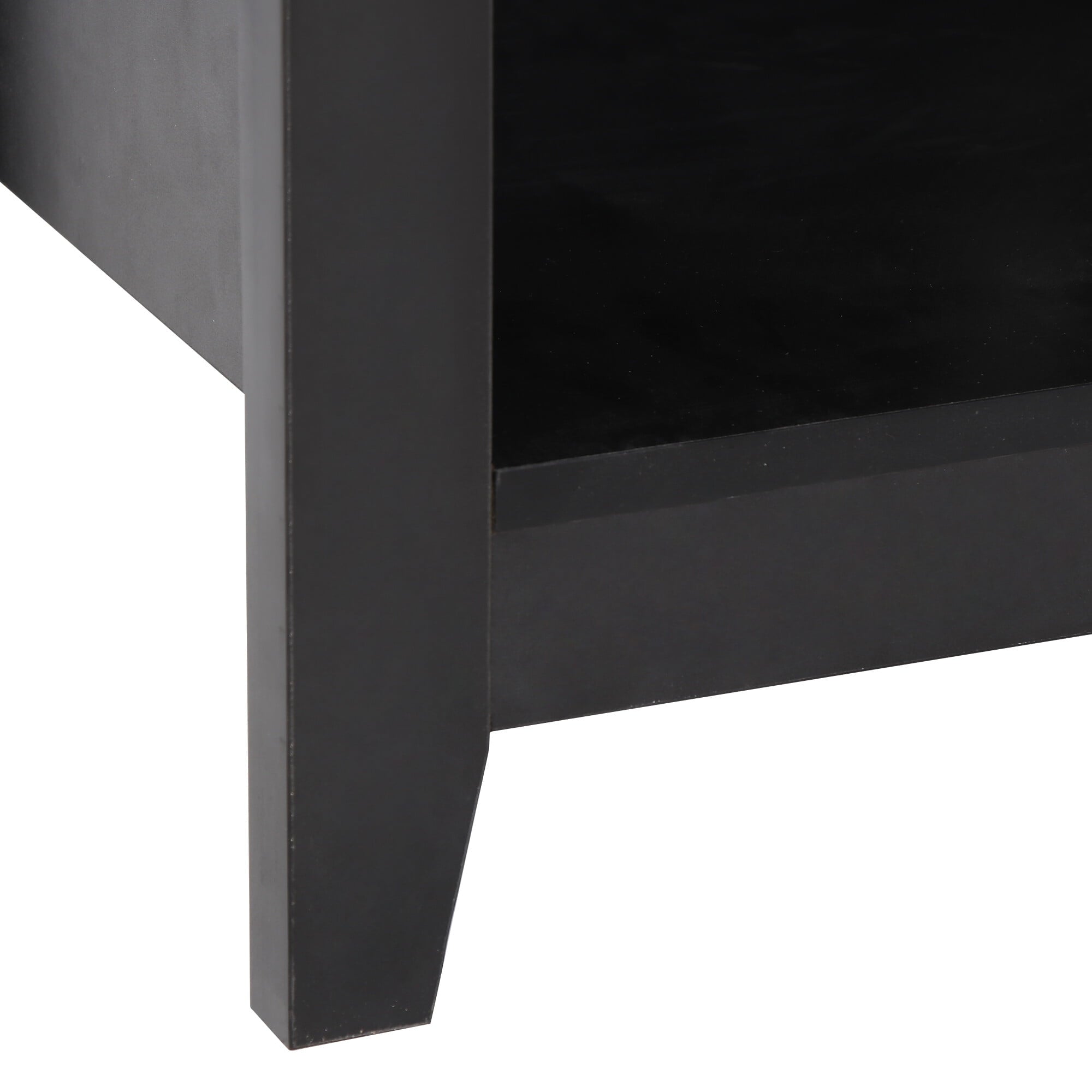 HomGarden 4 Cube Modern MDF TV Stand Console for TVs up to 55'', Adjustable Shelves, Black