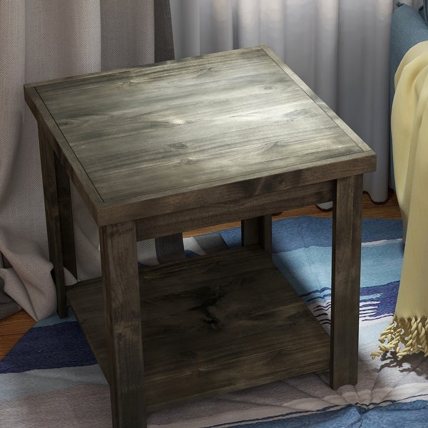 Carbon Loft 24-inch Fully Assembled Brown Side Table