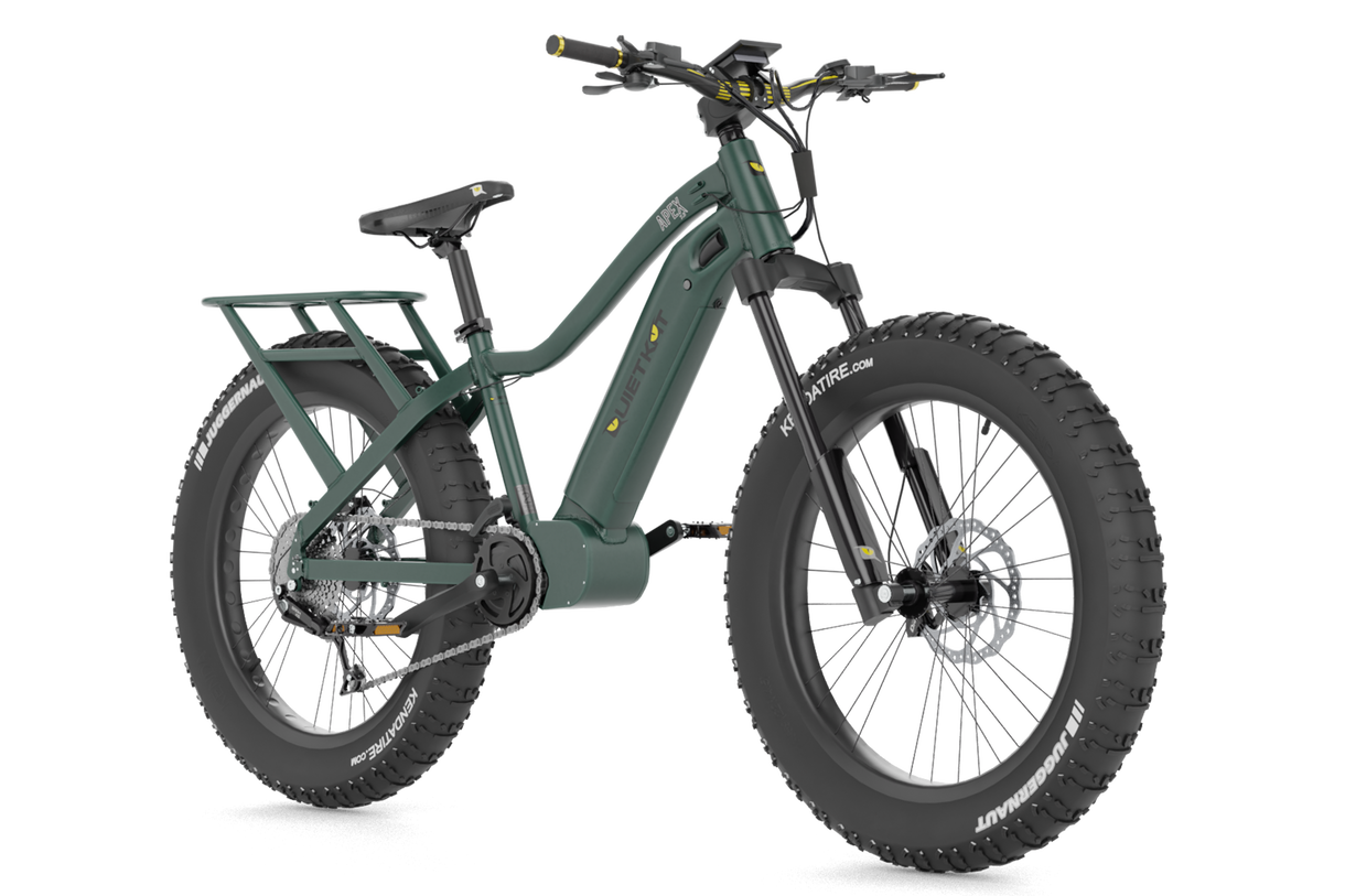 Quietkat APEX E-BIKE Mid Drive Motor Fat Tire Electric Hunting Bike