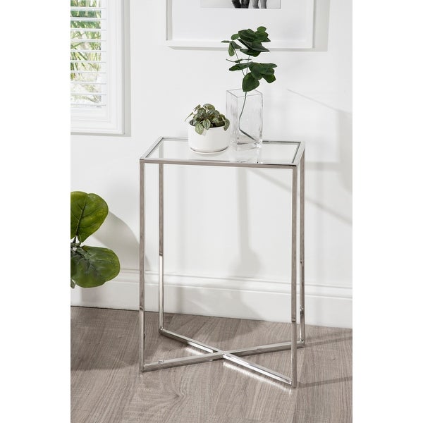 Kate and Laurel Jaspur Decorative Metal End Table