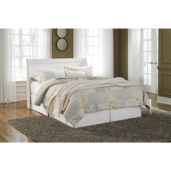 Signature Design by Ashley Anarasia Sleigh Headboard Only- White - - 26426363