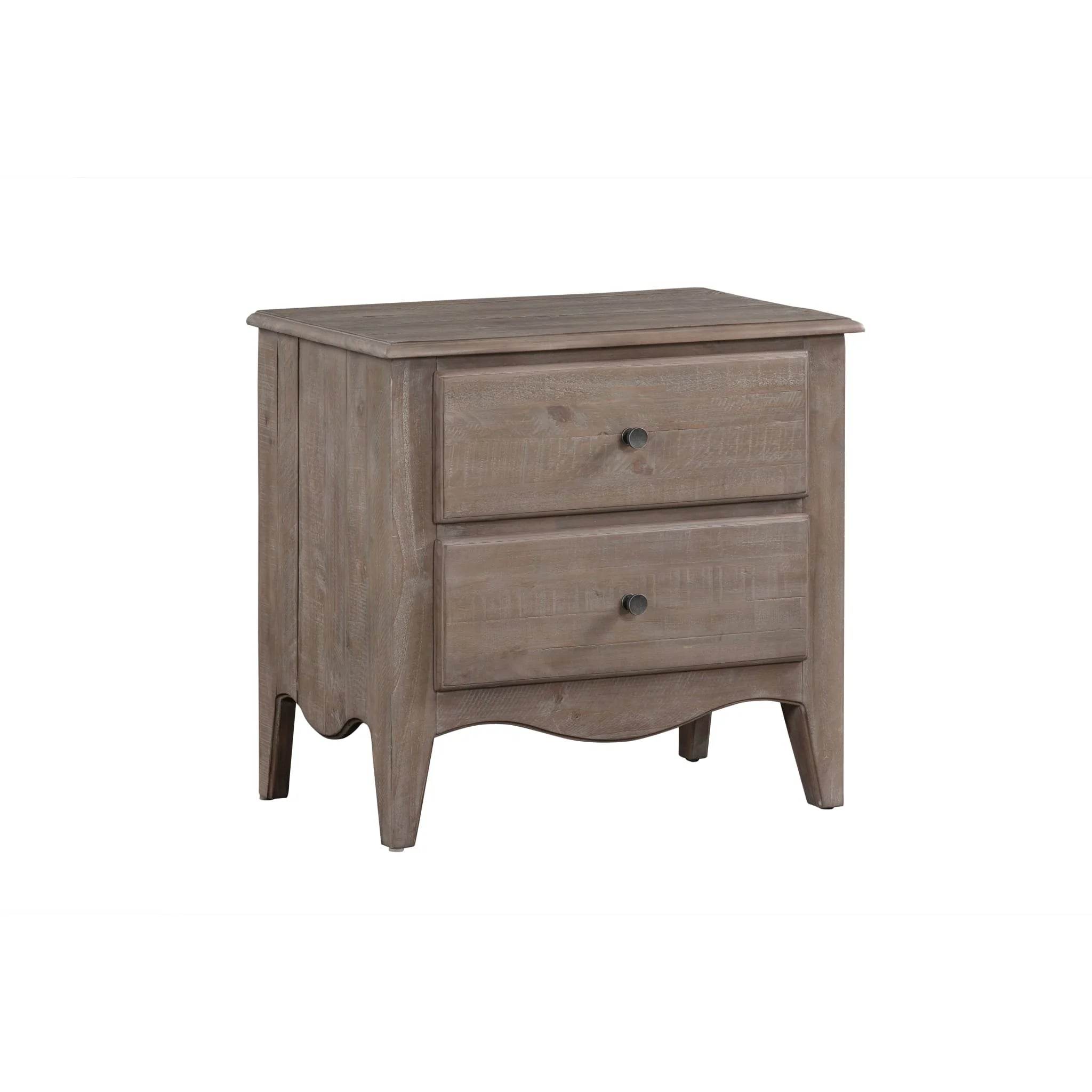 Cottage Taupe 2-Drawer 30 Nightstand