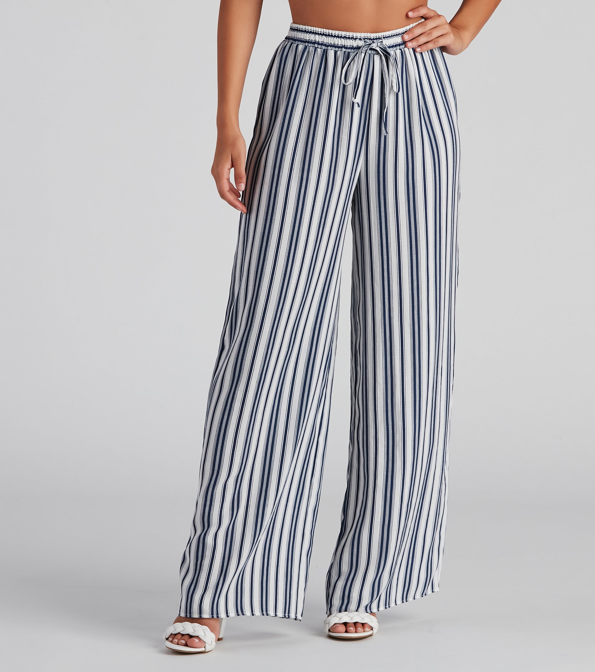 Sunday's Match Striped Wide Leg Pants