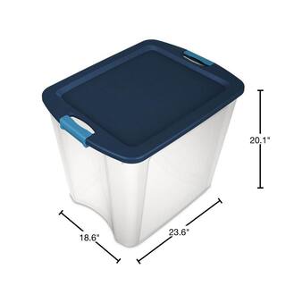 Sterilite 26 Gal. Latch and Carry Storage Bin Box Container (12-Pack) 12 x 14489604