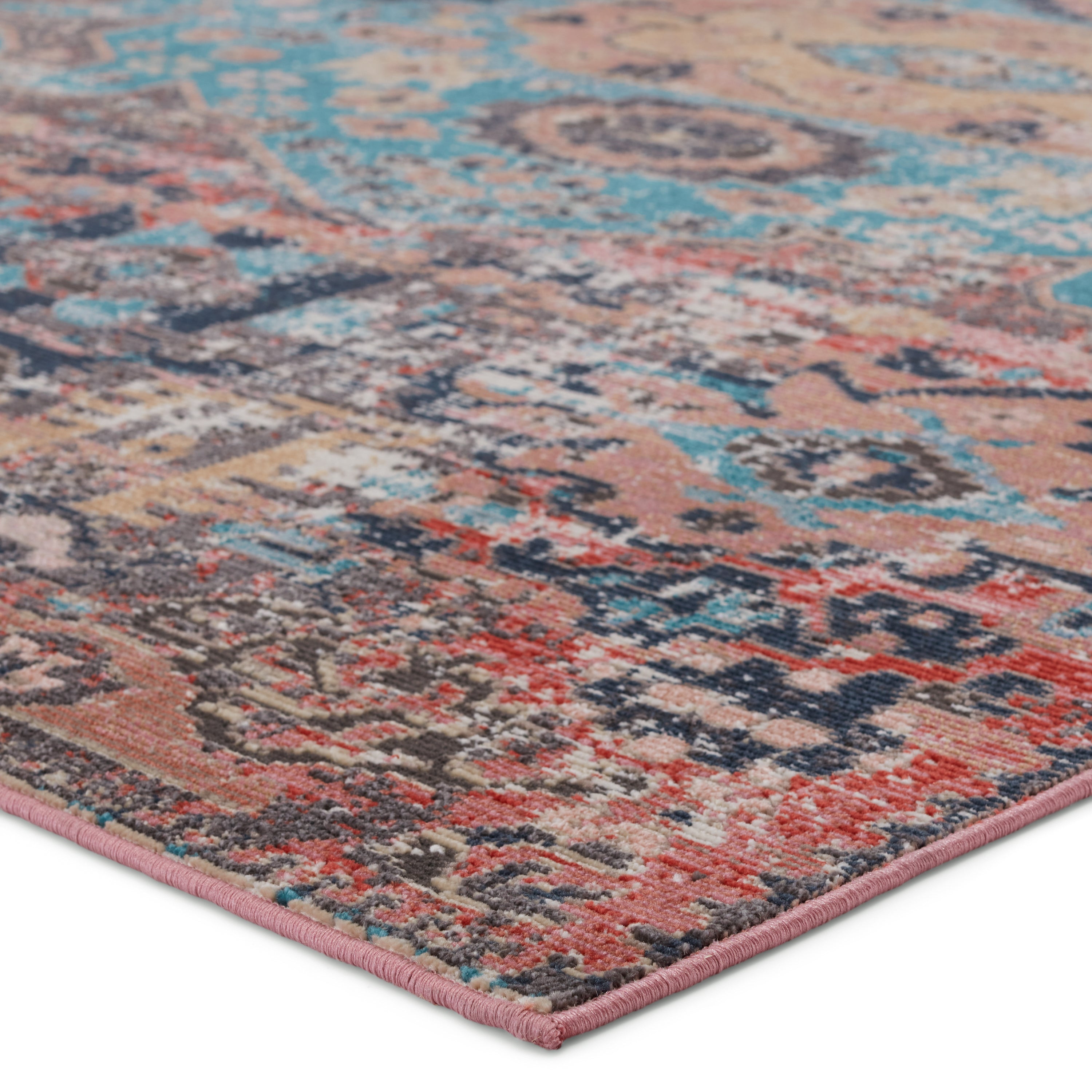 Swoon Presia Indoor/Outdoor Red & Teal Rug