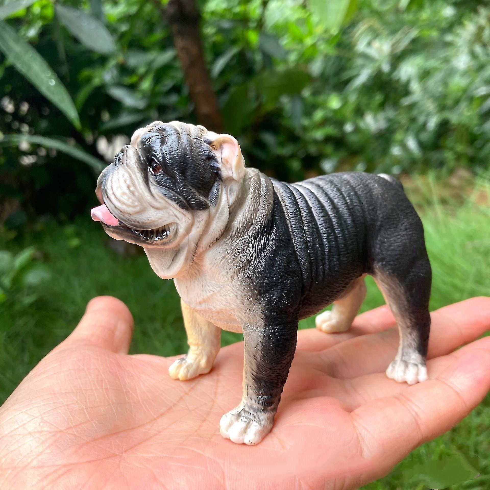 Realistic Bulldog Model Animal Doll Toy Dog