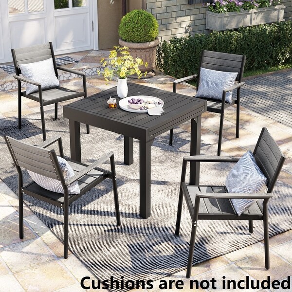 Pellebant Outdoor 3/5/7Piece Aluminum Patio Extendable Dining Set