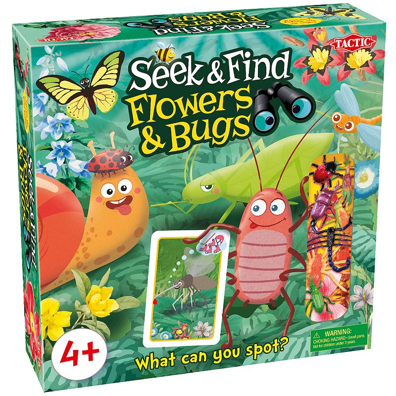 Tactic Seek and Find Flowers and Bugs Board Game