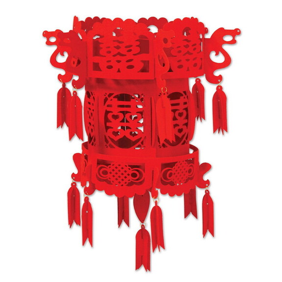 Beistle 59995 Felt Chinese Palace Lantern  assembl...