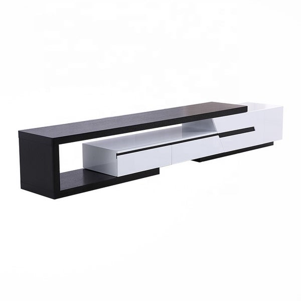 JASIWAY Modern Retractable TV Stand with Storage