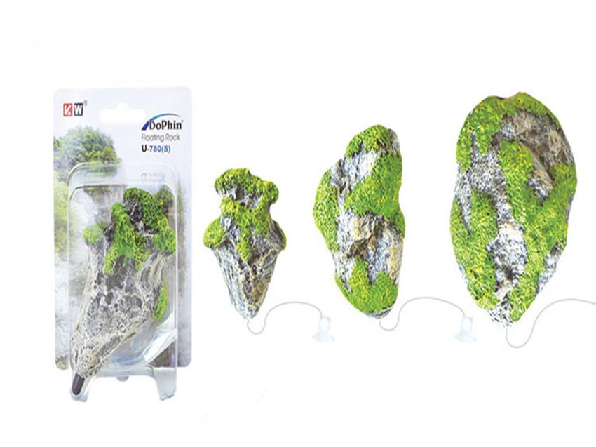 Aquarium Floating Rocks Suspended Artificial Fish Tank Decoration S S