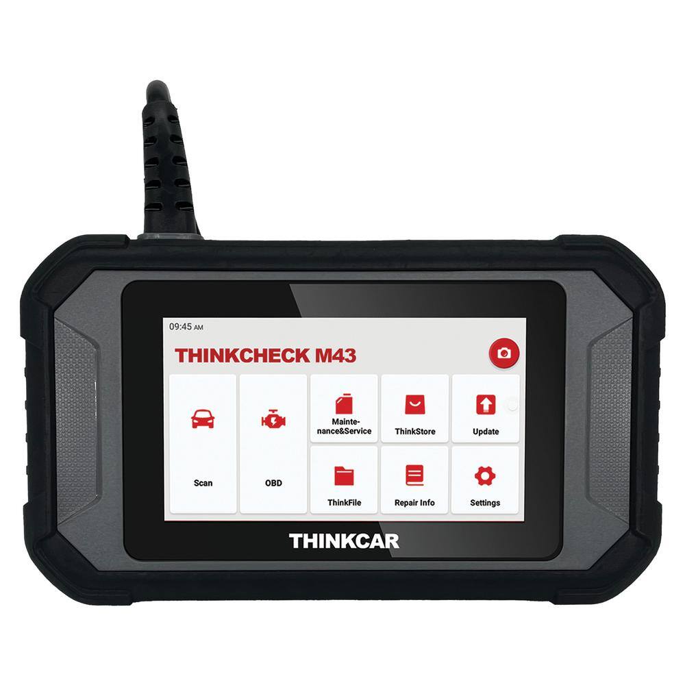 Thinkcar 5 in. OBD2 Scanner Car Code Reader Vehicle Diagnostic Tool THINKCHECK M43 TKM43