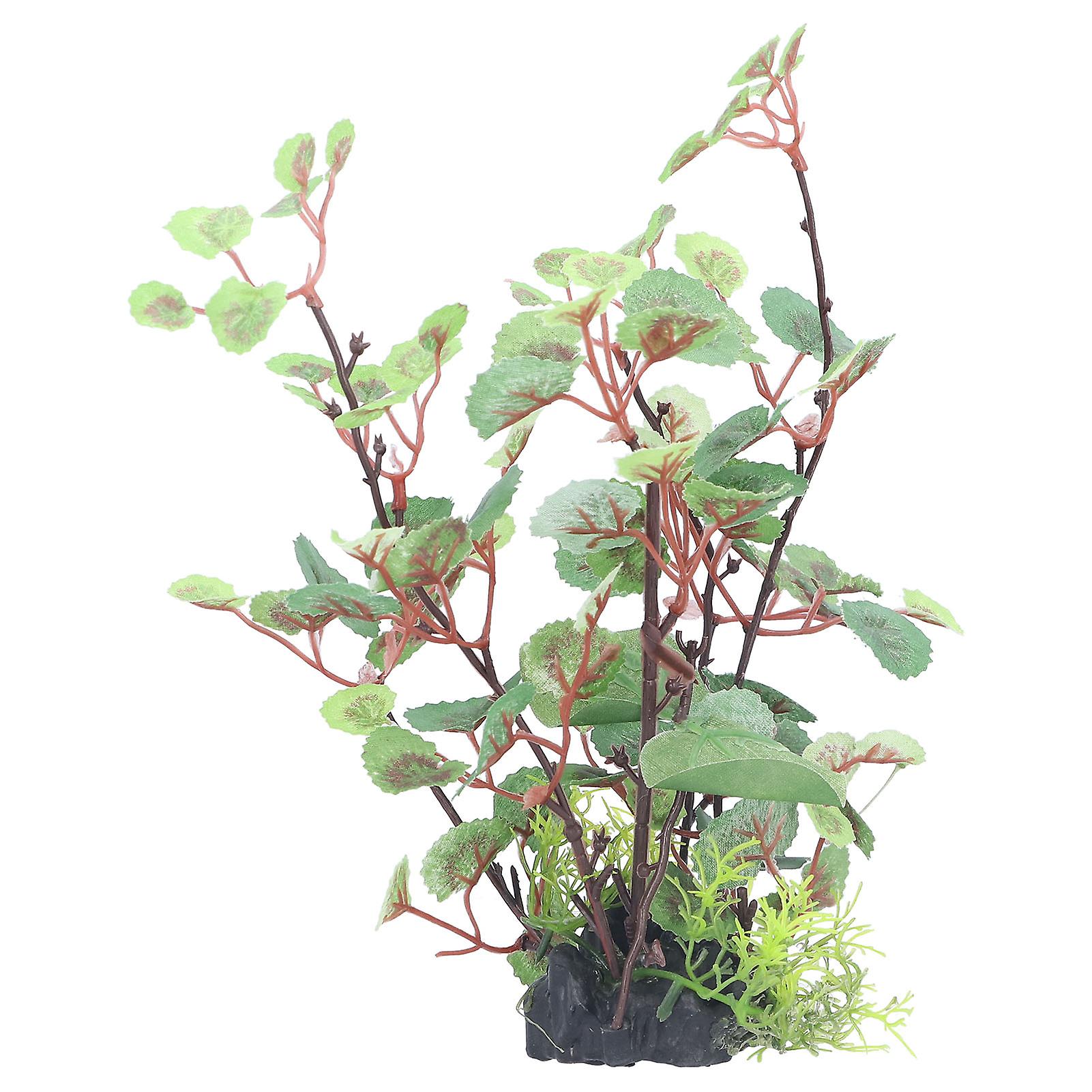 Aquarium Landscaping Plant Decoration Safe Natural Realistic Fish Tank Ornament Green Leaves