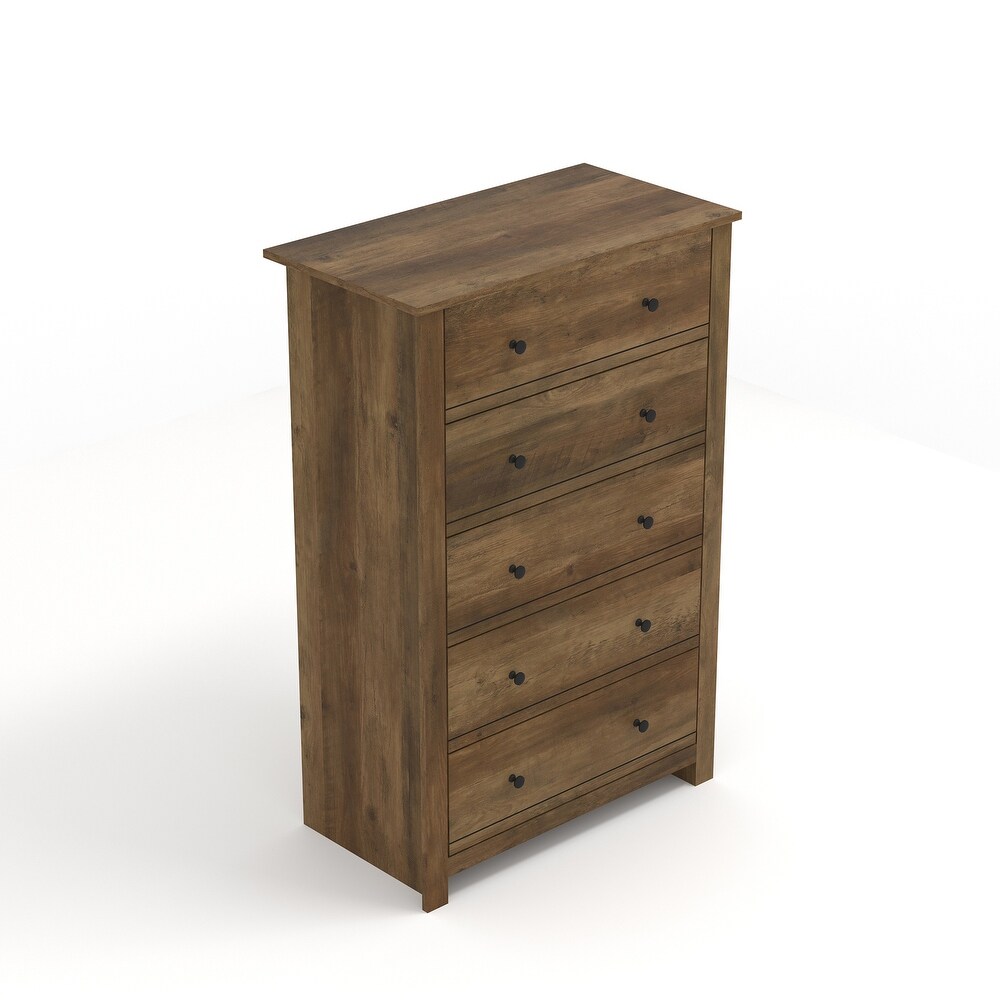 Genoa 5 Drawer Chest of Drawer (46.2 in. H x 17.1 in. W x 30.4 in. D)