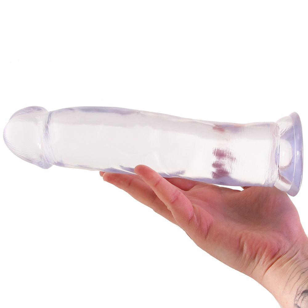 B Yours Thrill n' Drill 9 Inch Dildo in Clear