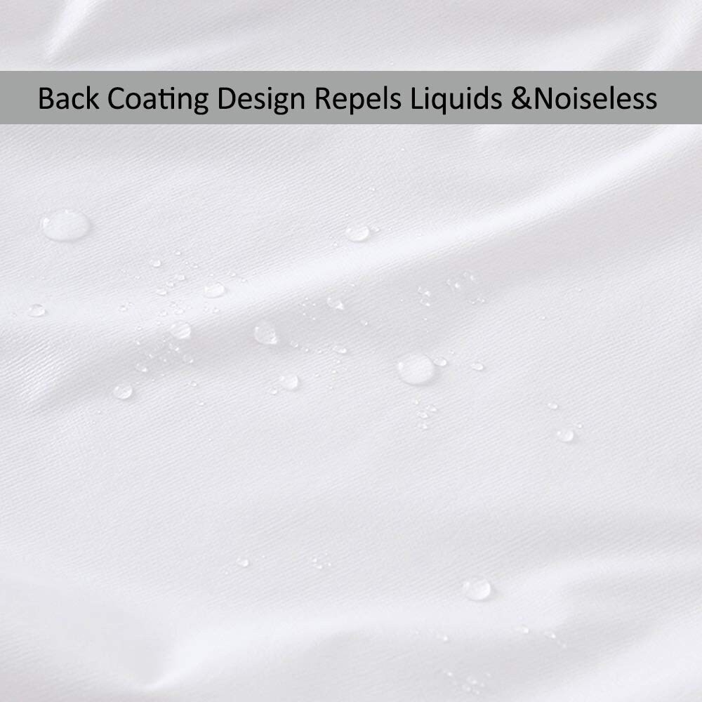 Waterproof and Breathable Premium Fitted Terry Mattress Protector   White