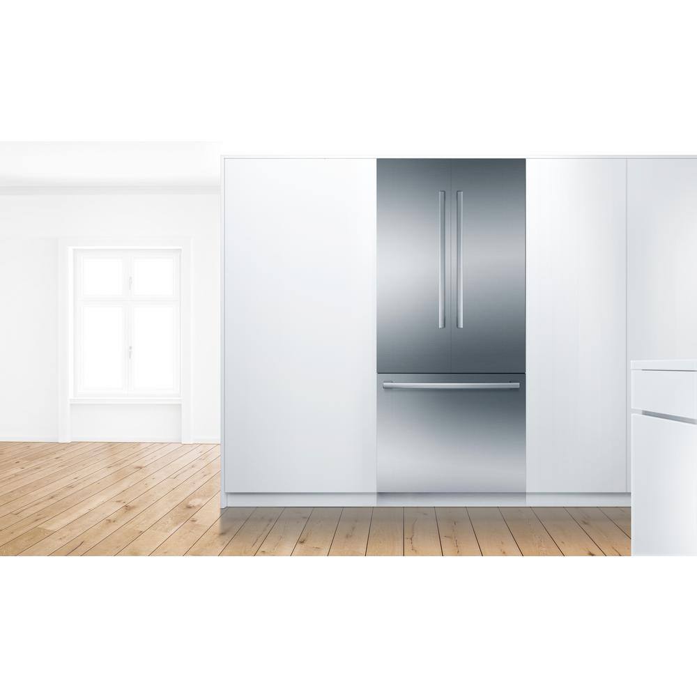 Bosch Benchmark Benchmark Series 36 in. W 19.4 cu. ft. Built-In Smart French Door Refrigerator in Stainless Steel Counter Depth B36BT935NS