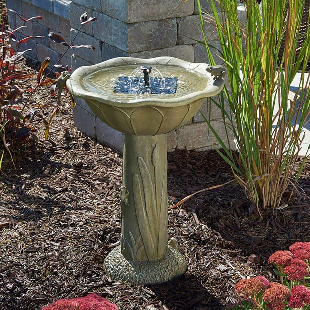 Smart Solar Acadia Solar Birdbath 20633R01