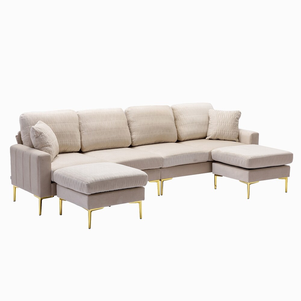 Velvet U Shape Sectional sofa