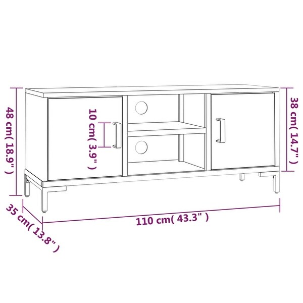 TV Cabinet Brown 43.3