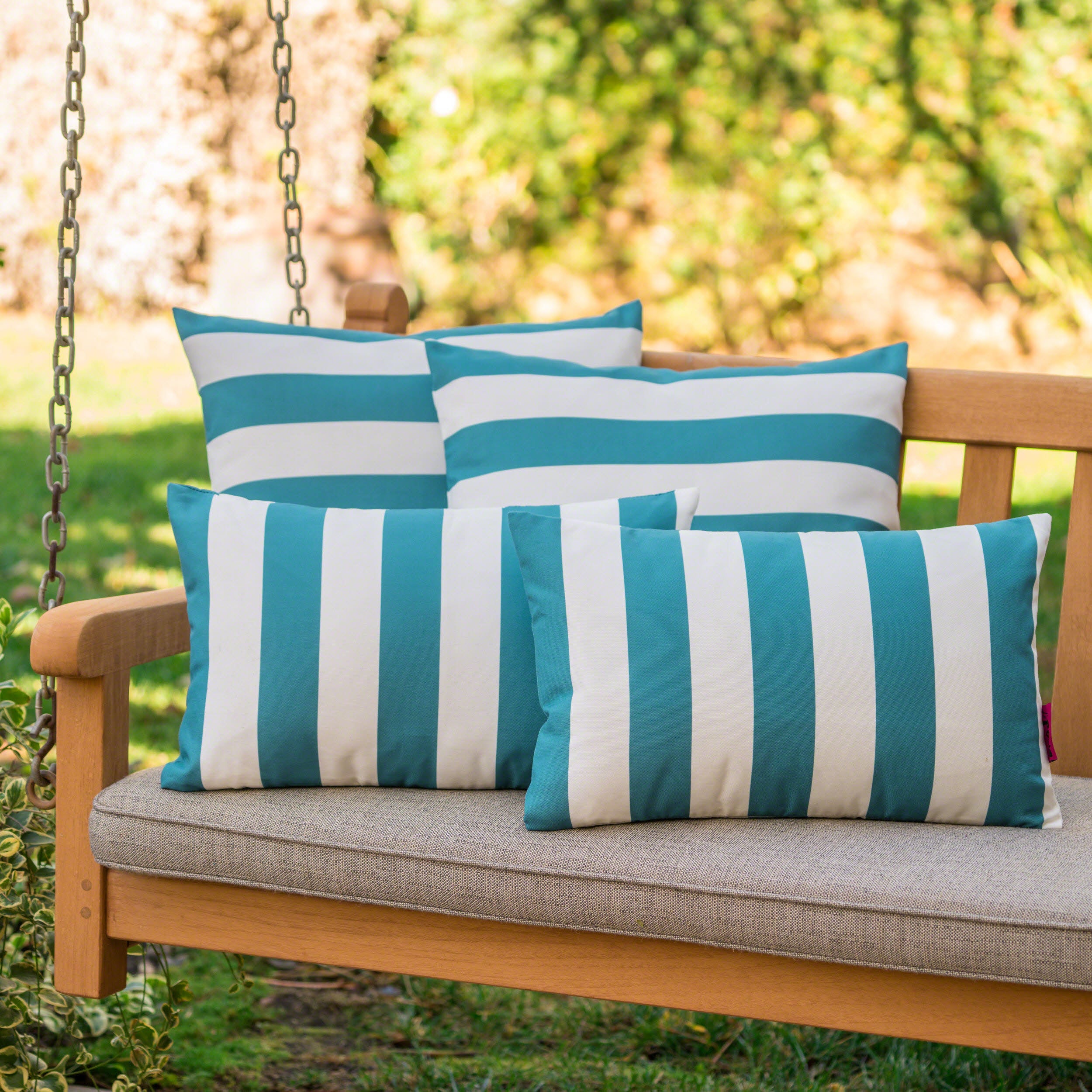 La Jolla Outdoor Water Resistant Square and Rectangular Throw Pillows - Set of 4