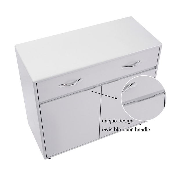 Two door Side Table 35.43(L)x 15.75(W)x 32.09(H) inches