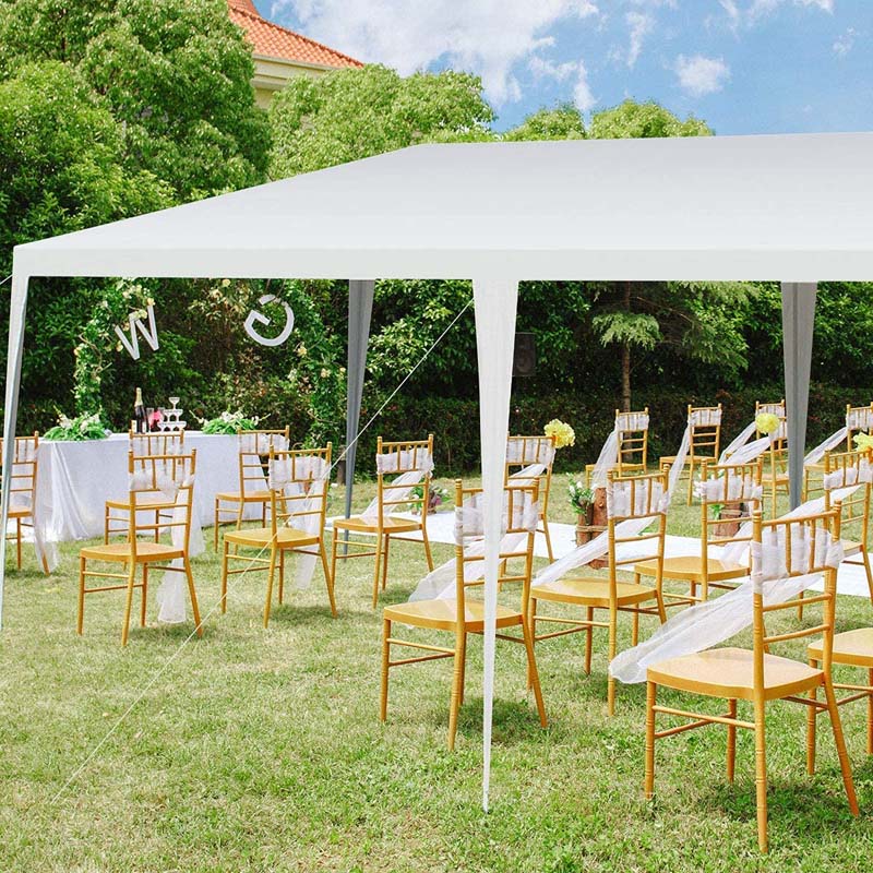 10 x 20 FT Outdoor Gazebo Canopy Tent Party Wedding Event Tent with Tent Peg & Wind Rope