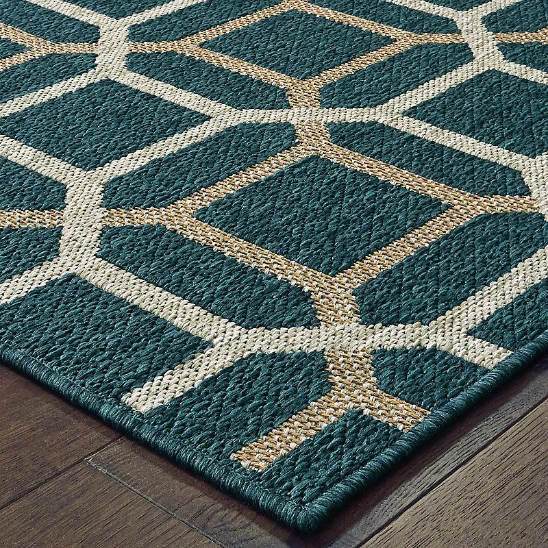 StyleHaven Lafayette Geometric Tiles Indoor Outdoor Rug