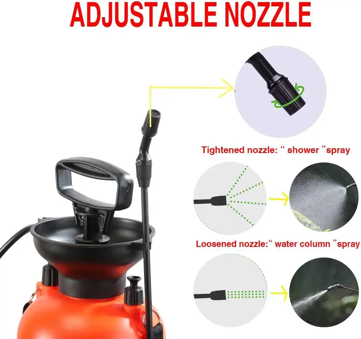 Factory Stock Agricultural Accessories Portable Power Sprayer 0.8 Gallon Lawn Yard Garden Tools Pump Pressure Sprayer 3 Liter