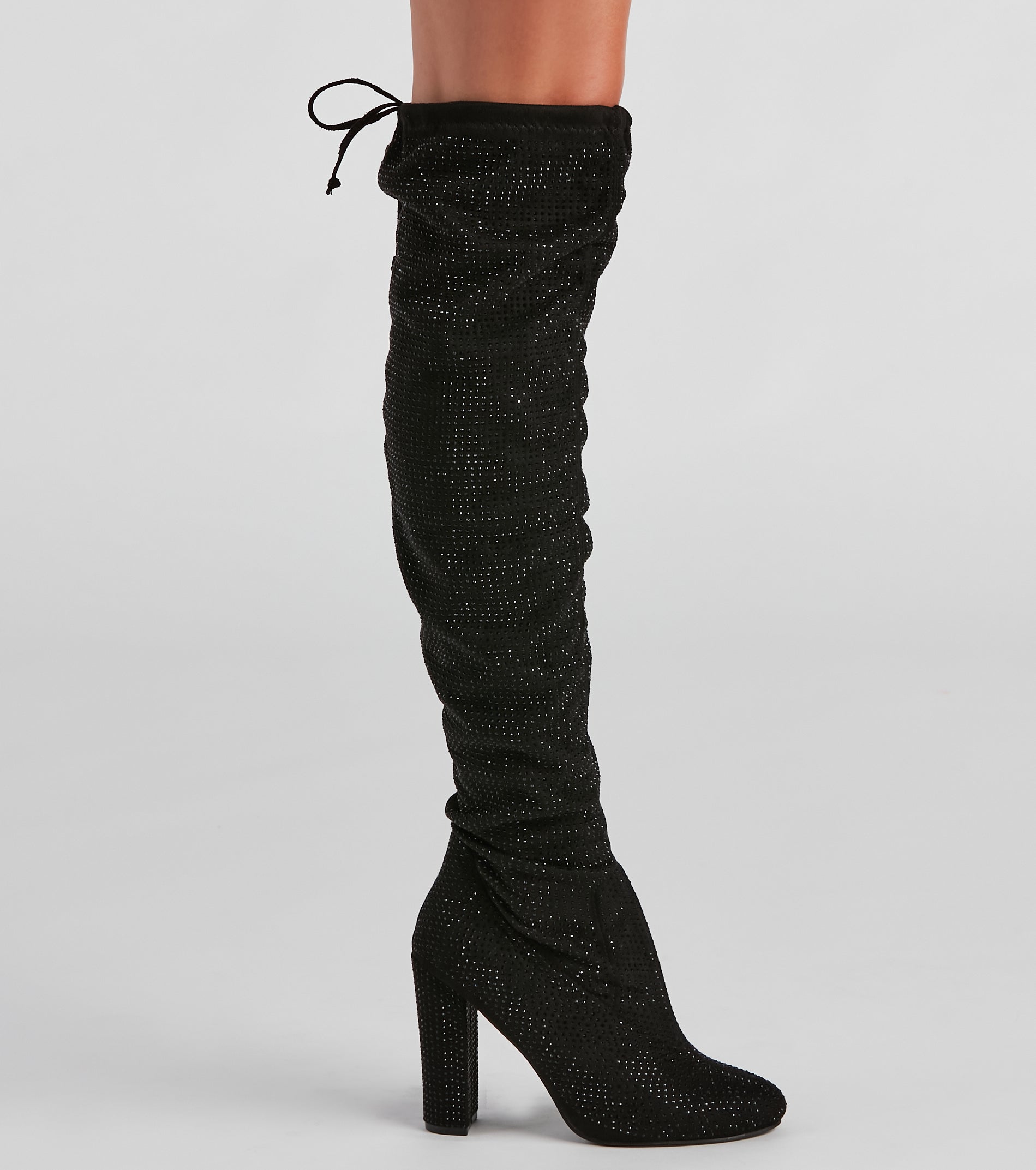 Be Dazzled Rhine Over The Knee Boots