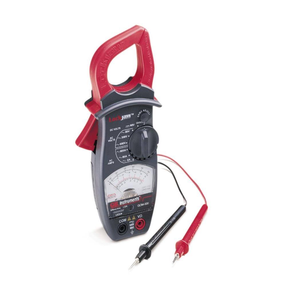 Gardner Bender 600 Amp 4 Functions 8 Ranges AC ClAmp Meter with Lockjaw GCM-500