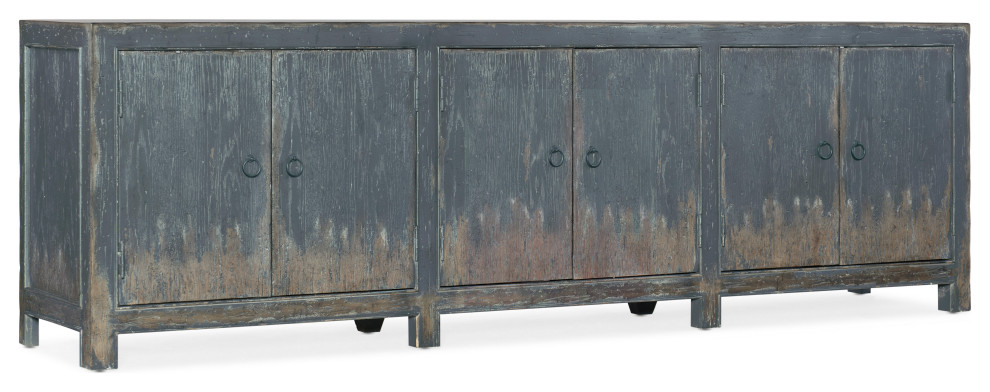 Boheme Salvator Media Console   Farmhouse   Entertainment Centers And Tv Stands   by Hooker Furniture  Houzz