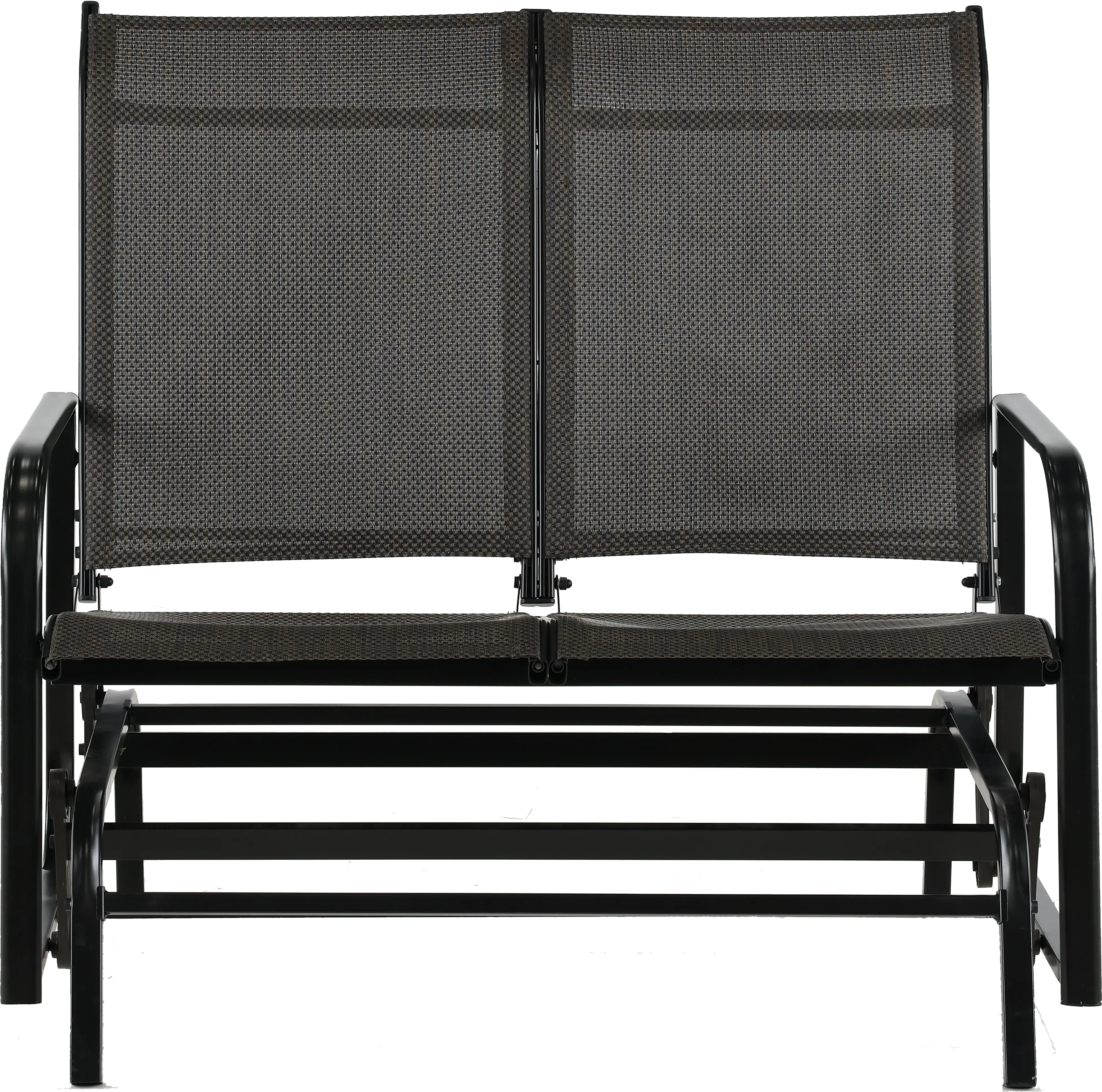 Dark Chocolate Brown Patio Loveseat Glider