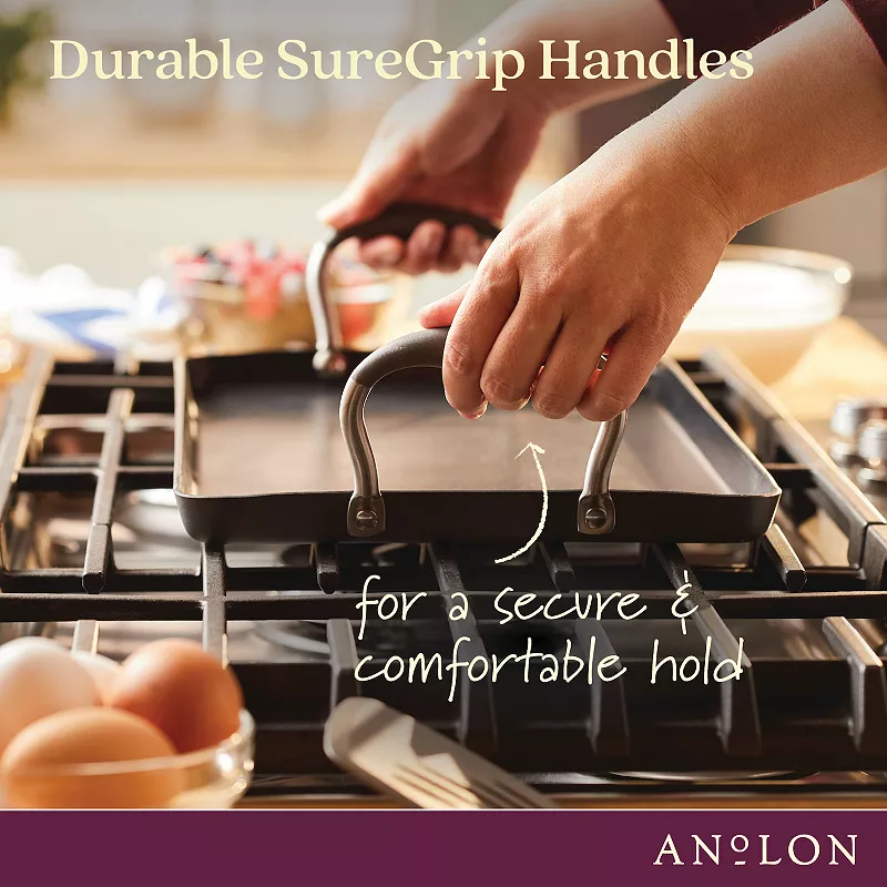 Anolon Advanced Home 10 x 18 Double Burner Griddle