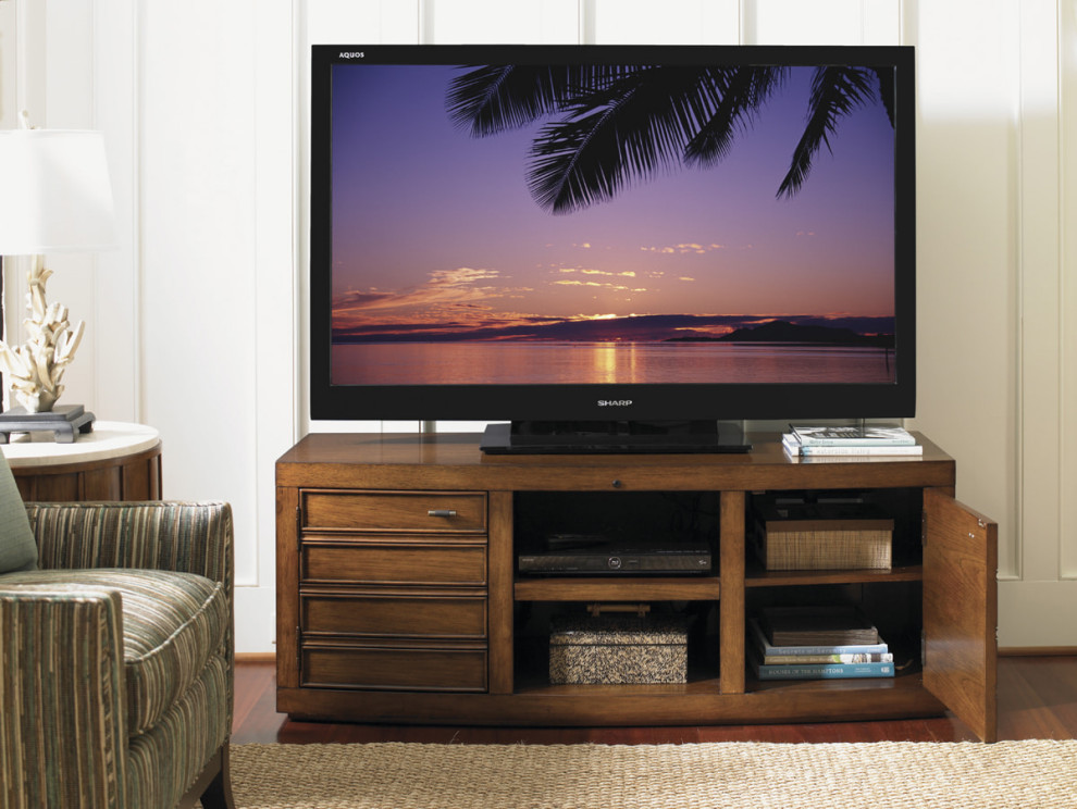 Plantation Bay Media Console   Transitional   Entertainment Centers And Tv Stands   by HedgeApple  Houzz