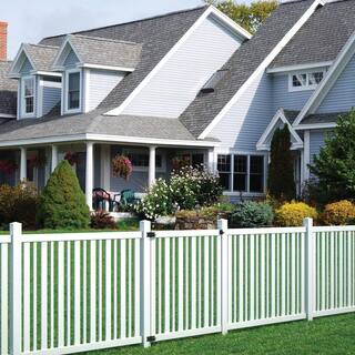 Veranda 4 ft. W x 4 ft. H White Vinyl Lafayette Fence Gate Kit 118680