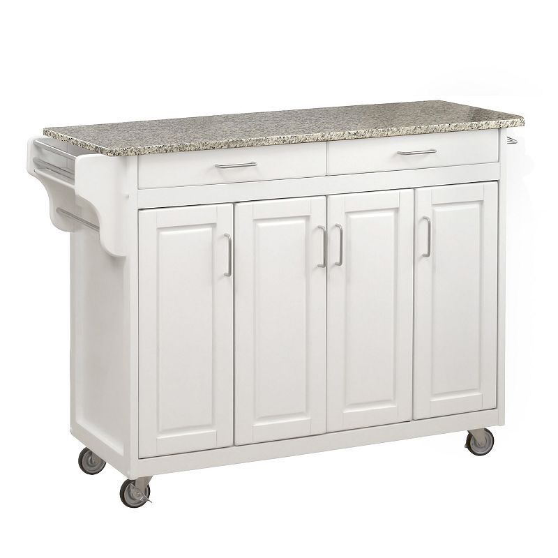 homestyles Create-a-Cart White Kitchen Island