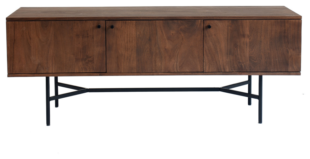 Beck Media Cabinet   Industrial   Entertainment Centers And Tv Stands   by HedgeApple  Houzz