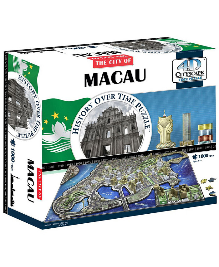 4D Cityscape Time Puzzle - Macau  China- 1000 Pieces