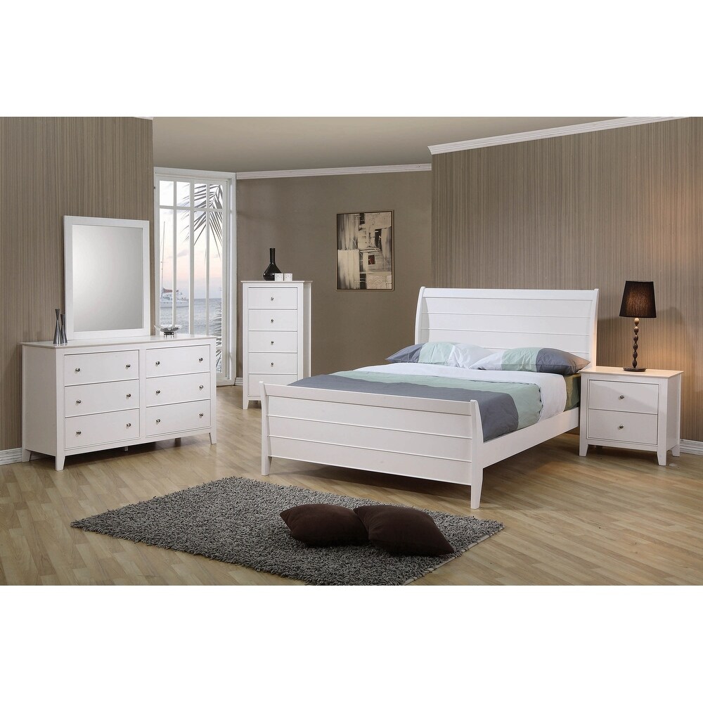 Waverly Buttermilk 3 piece Bedroom Set with Dresser and Mirror