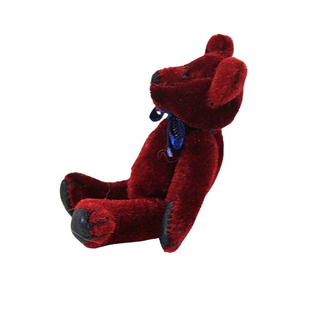 Boyds Bears Plush Thisbey F Wuzzie One Plush Bear 2 75 Inches Teddy Bear Mini Jointed 59516002 Polyester Red