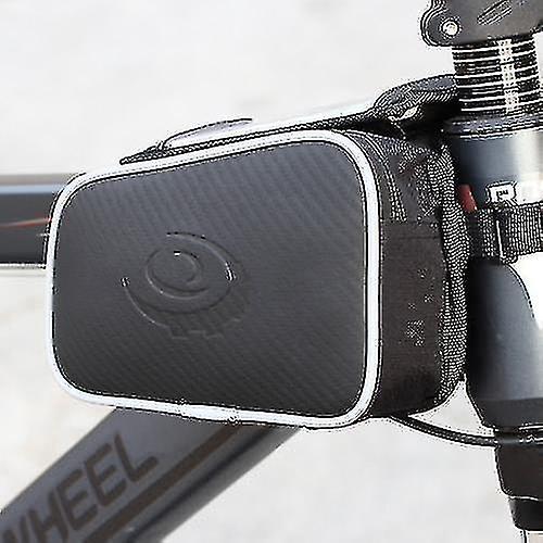 Naiwang Roswheel Cycling Bike Ycle Top Tube Frame Pannier Double Bag Pouch For 4.8in Cellph 1.8l