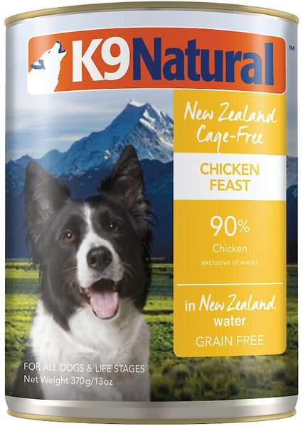 K9 Natural Cage-Free Chicken Feast Grain-Free Canned Dog Food