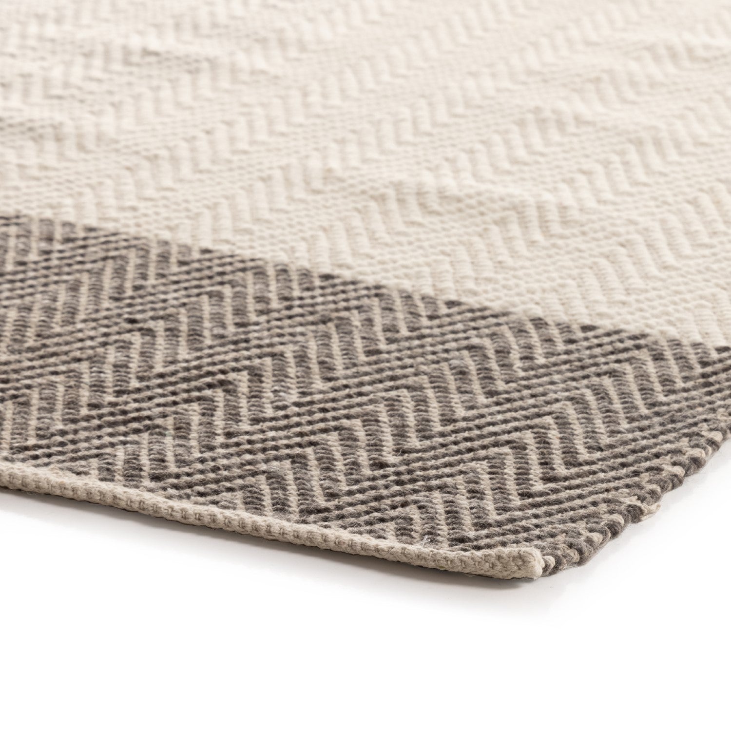 Color Block Chevron Brown/Cream Rug