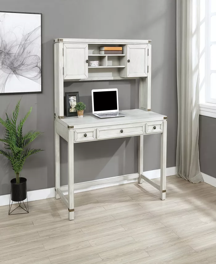 OSP Home Furnishings Baton Rouge Desk with Hutch